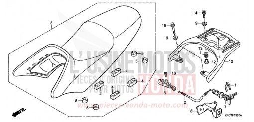 SIEGE/SUPPORT XL125VB de 2011